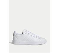 adidas Women's Grand Court 2.0 Shoes - Cloud White/Gold Metallic - Size: UK 6