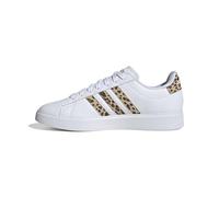adidas Women's Grand Court 2.0 Shoes - Cloud White/Magic Beige/Matte Gold - Size: UK 5