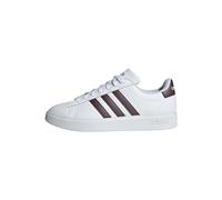 adidas Women's Grand Court 2.0 Sneakers, Cloud White Aurora Met Cloud White, 5