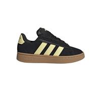 adidas Women's Grand Court Alpha Sneaker, Black Fast Yellow Rubber, 6.5 UK