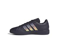adidas Women's Grand Court Base 2.0 Shoes, Aurora Black/Aurora Black/Shadow Violet, 6 UK