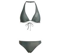 adidas Women's Halterneck Bikini, Legend Ivy/Silver Green, XS