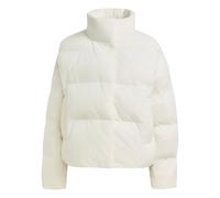 adidas Women's Helionic Down Puffer Velour Coat, off white, L