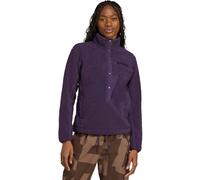 Adidas Women's High Pile Half Placket Funnel Neck Fleece - M - Purple, Purple