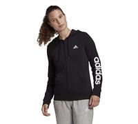 adidas womens Hoodie, Core Black/White, S
