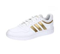 adidas Women's Hoops 3.0 Low Classic Basketball Shoes, Footwear White/Footwear White/MAGOLD, 3.5 UK