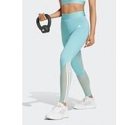 adidas Women's Hyperglam Full-length Leggings - Turquoise, Blue, Size L, Women Blue