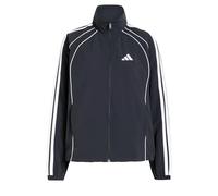 adidas Women's Iconic Woven Tracktop With 3-Stripes Sweatshirt, black/white, XS