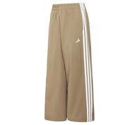 adidas Women's Iconic Woven Wide Leg Trackpants with Bunjees Pants, Khaki Six, XL