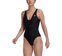 Adidas Iconisea 3 Stripes Swimsuit Black 36 Woman