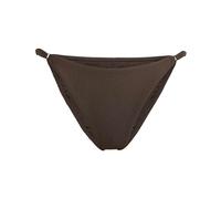 adidas Women's Iconisea Ribbed Bikini Bottom Swimwear, Aurora Coffee, 36"
