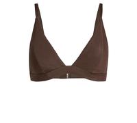 adidas Women's ICONISEA Ribbed Padded Triangle Bikini TOP, Aurora Coffee, 38