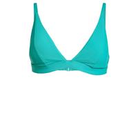 adidas Women's ICONISEA Ribbed Padded Triangle Bikini TOP, Pure Teal, 30