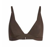 Adidas Iconisea Ribbed Padded Triangle Bikini Top Brown 44 Woman