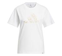 adidas Women's Iridescent Shells Big Logo Graphic T-Shirt, White, XS