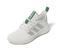 adidas Women's Kaptir Flow Sneaker, Chalk White/Court Green/Grey, 4 UK