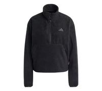 Adidas Womens/Ladies Embroidered Logo Half Zip Long-Sleeved Sweatshirt