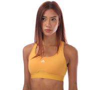 Adidas Womens/Ladies Powerreact Medium Support Training Sports Bra - Yellow - LA-C - Yellow