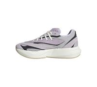 adidas Womens Lightstride, Ice Lavender/Silver Metallic/Black, 5