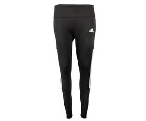 adidas Womens Lightweight High Rise 3-Stripe Mesh 7/8 Leggings (X-Large, Black/White)