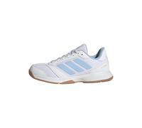 adidas Women's Ligra 8 Womens Indoor Shoes, FTWR White/Clear Sky/Gold met., 4 UK