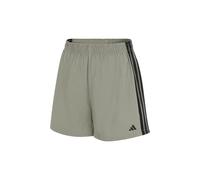 adidas Women's Logo Boxer-Sport Active Essentials Cotton 3 Stripes Shorts, Silver Pebble_4a0499, XS