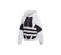 Adidas Women's LRG LOGO HOODIE Sweatshirt, white/Black, 42 EU