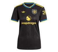 adidas Womens Manchester United Third Shirt 2025 2026 Short Black 8
