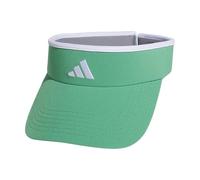 adidas Women's Match Visor, Lightweight Breathable Sport Athletic Adjustable Fit Sun Hat, Green/White/2.0, One Size