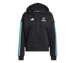 adidas Women's MERCEDES - AMG PETRONAS FORMULA 1 TEAM DNA FULL ZIP HOODY, black/semi mint rush, L