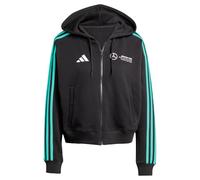 adidas Women's MERCEDES - AMG PETRONAS FORMULA ONE TEAM DNA FULL ZIP HOOD WOMEN, black/white, XS