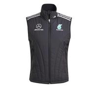 adidas Women's MERCEDES - AMG PETRONAS FORMULA ONE TEAM MECHANICS VEST WOMEN, black/REFLECTIVE SILVER, XL