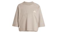adidas Women's Mercedes - AMG Petronas Formula ONE Team Premium Sweat TEE Women, Putty Beige/Wonder Alumina, S
