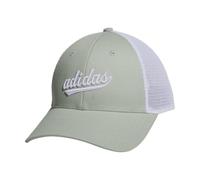 adidas Women's Mesh Back Snapback Cap Adjustable Fit Trucker Hat, Linen Green/White, One Size