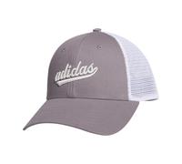 adidas Women's Mesh Back Snapback Cap Adjustable Fit Trucker Hat Baseball, Preloved Fig Purple/Off White, One Size