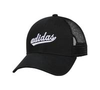 adidas Women's Mesh Back Snapback Cap Adjustable Fit Trucker Hat, Black/White, One Size