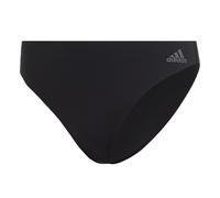 adidas Women's Micro Flex Thong Panty Underwear, 2x Black Forge Iron, S