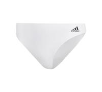 adidas Women's Micro Flex Thong Panty Underwear, White, S