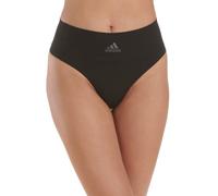 Adidas Women's Micro-Stretch Seamless Thong, Singles Panties, Black, L