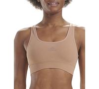 adidas Women's Micro Stretch Seamless Wireless Lounge Bra, Toasted Almond, M