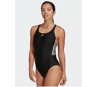 Adidas Women's Mid 3-Stripes Swimsuit Swimming Costume HA5993 BNWT