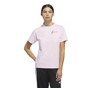 adidas Women's Mind Body & Spirit(S) Graphic T-Shirt, Clear Pink, S