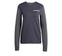 adidas Multi Synthetic Base Layer Long Sleeve, Dark Grey, Size M, Women Dark Grey