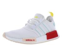 adidas Women's NMD_r1's Sneaker, Cloud White/Almost Blue/Vivid Red-white, 8 UK
