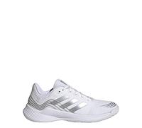 adidas Women's Novaflight Volleyball Sneaker, White/Silver Metallic/White, 11