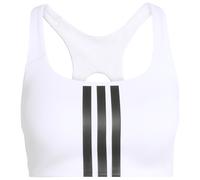 adidas - Women's Optime 3-Stripes MS Bra - Sports bra size L, white