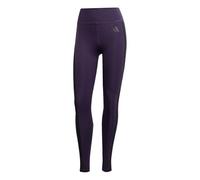 adidas Women's Optime Essentials 3 Stripes 7/8 Leggings, Aurora Plum/Black, XS