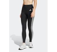 adidas Women's Optime Essentials 3-Stripes 7/8 Leggings, Black, Size M, Women Black