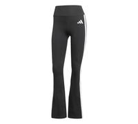 adidas Women's Optime Essentials 3 Stripes Flared Leggings, black/white, L