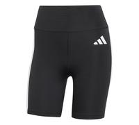 adidas Womens Training Optime Essentials 3 Stripe 5 Inch Bike Shorts, Black/White, Size S, Women Black/White